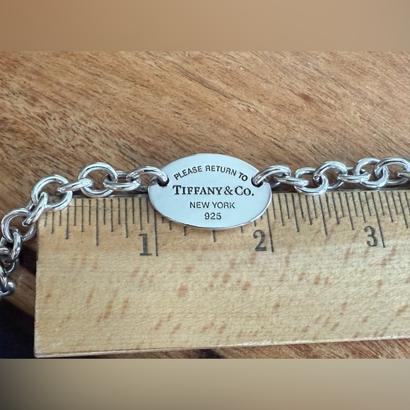Tiffany&Co. Please Return To Oval Tag Modern Version Bracelet 7 1/4” - Picture 10 of 13